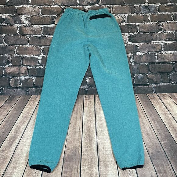 Vintage Polaris Polartec Blue Teal Fleece Sweatpants Snowmobile USA RARE Size M - Picture 12 of 13